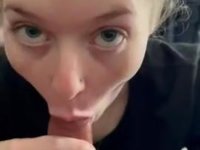 Gentle POV blowjob from a neighbor and cum in mouth