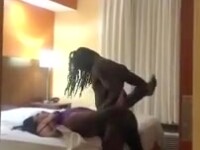 Bitch gets pounded by black lover