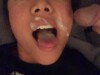 Hot Asian gets a load