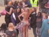 Blonde slut Lily naked at festival