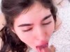 Amateur POV blowjob from a young bitch