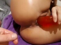 Baby tries anal sex for the first time