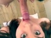 POV great blowjob from babe and cum on big tits