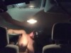 My big tits bounced as I rode him in the backseat
