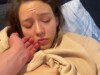 She was sleeping until I stretched her tight asshole