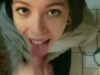 She teased me in the car, then took my cum deep in her throat