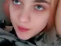 Teen moans as I stretch her tight little pussy