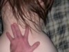 Rough, deep thrusts into my tiny pussy while I moaned