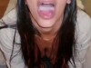 Cum down a pretty brunette's throat.