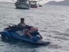 Passionate jetski blowjob cum in mouth and hot kisses