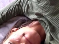 Destroying her tight pierced holes and covering her face