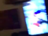 TV night goes wild as I ride him with loud moans