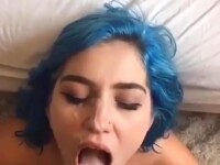 Bouncing on his cock until he cums on my face