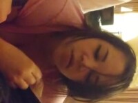 Her throat was mine while my friend filled her tight vagina