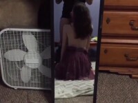 Young and eager, she knelt to receive my cum