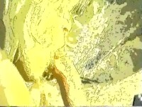 ON HER KNEES SUCKING MY COCK IN DEEP PURPLE SCREEN