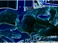 BLUE SCREEN CARTOON MASTURBATING